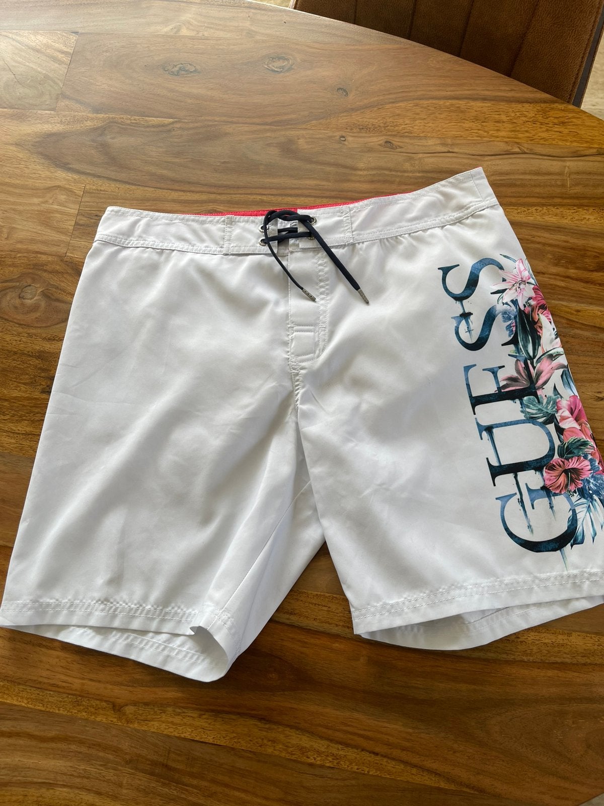 Guess heren zwem short maat s - m - L - XL, Verzenden, Maat 52/54 (L), Wit, Zwemshort