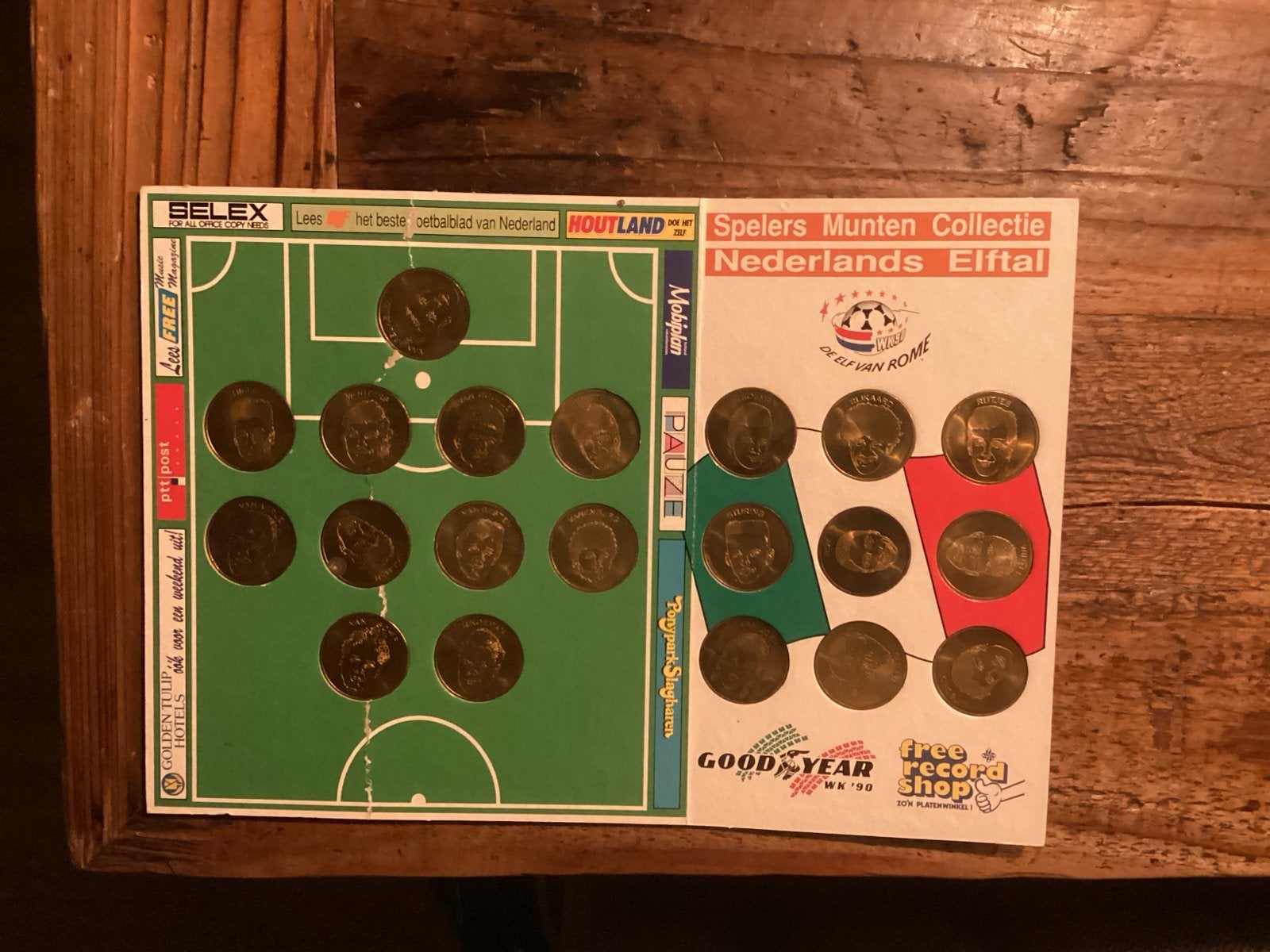 Spelers Munten Collectie Nederlands Elftal WK '90, Ophalen of Verzenden, Gebruikt