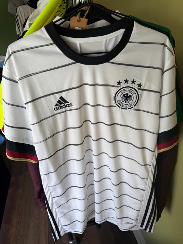 Duitsland Thuisshirt 2020/2021 EK Maat L Nieuwstaat met tags, Maat 52/54 (L), Wit, Nieuw, Ophalen of Verzenden