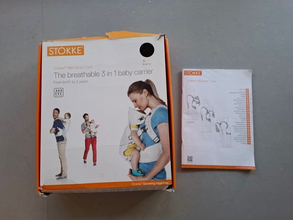 Stokke MyCarrier Cool 3-in-1 Draagzak, Kinderen en Baby's, Overige merken, Ophalen of Verzenden, Zo goed als nieuw, Buik, Rug of Zij