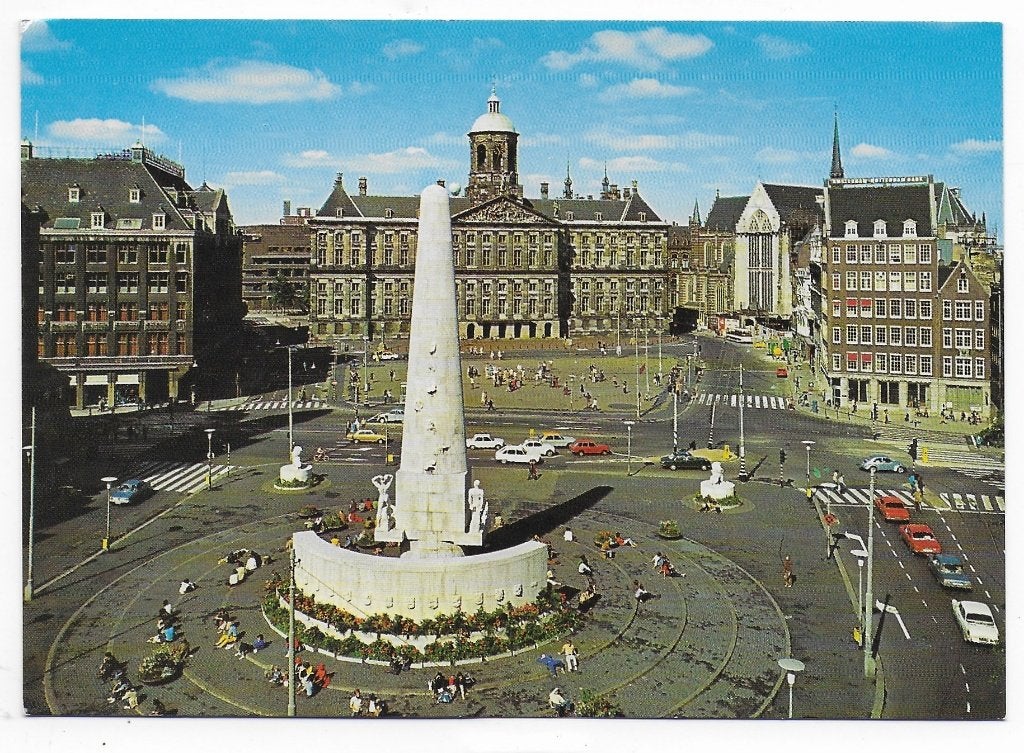 Amsterdam De Dam Ongelopen Ansichtkaart ( B5346 ), Ophalen of Verzenden, 1980 tot heden, Ongelopen, Noord-Holland