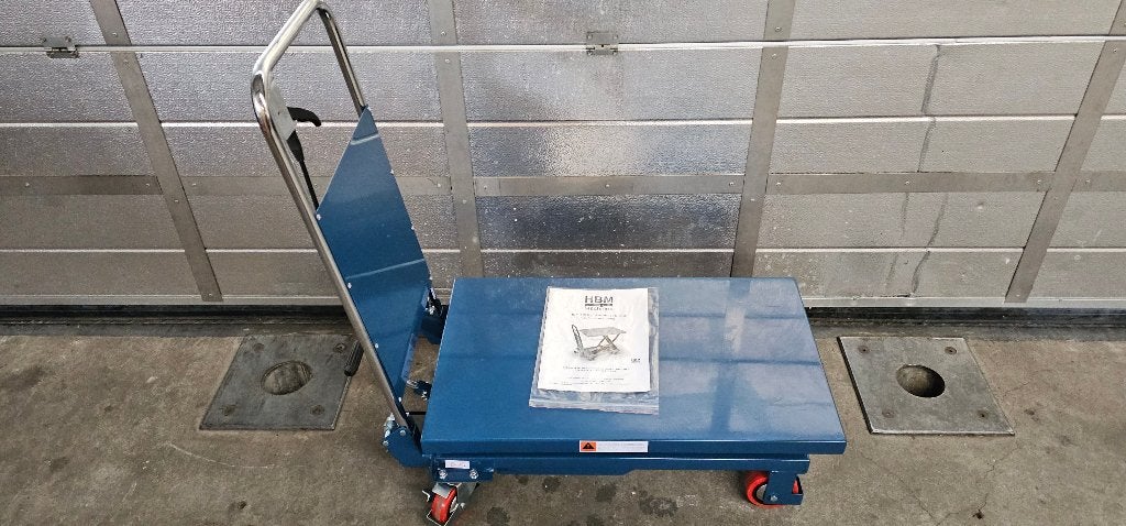 Heftafel hydraulisch 150 kg HBM - Verrijdbaar - Werktafel, Ophalen of Verzenden, Zo goed als nieuw