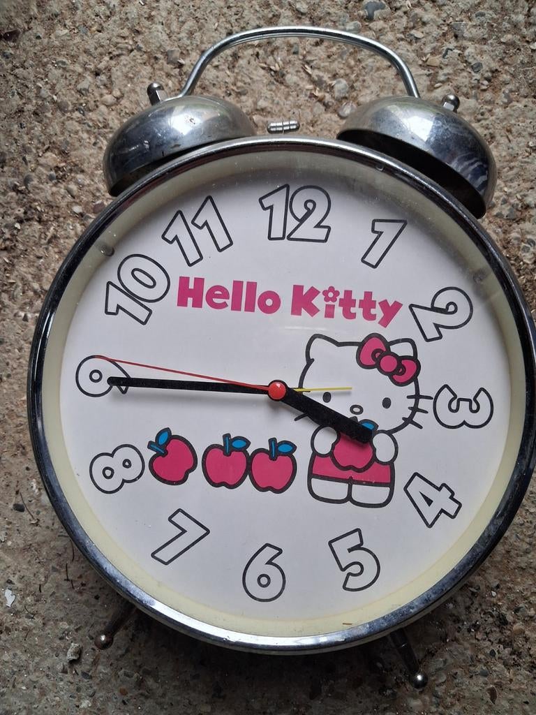 Leuke Hello Kitty Wekker - Vintage Stijl, Witgoed en Apparatuur, Wekkers, Ophalen of Verzenden, Gebruikt, Analoog