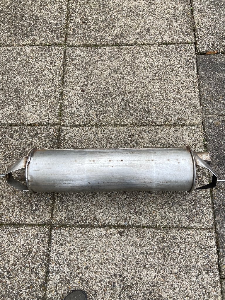 Volvo 240 RVS achter uitlaat demper, Auto-onderdelen, Ophalen, Gebruikt, Volvo