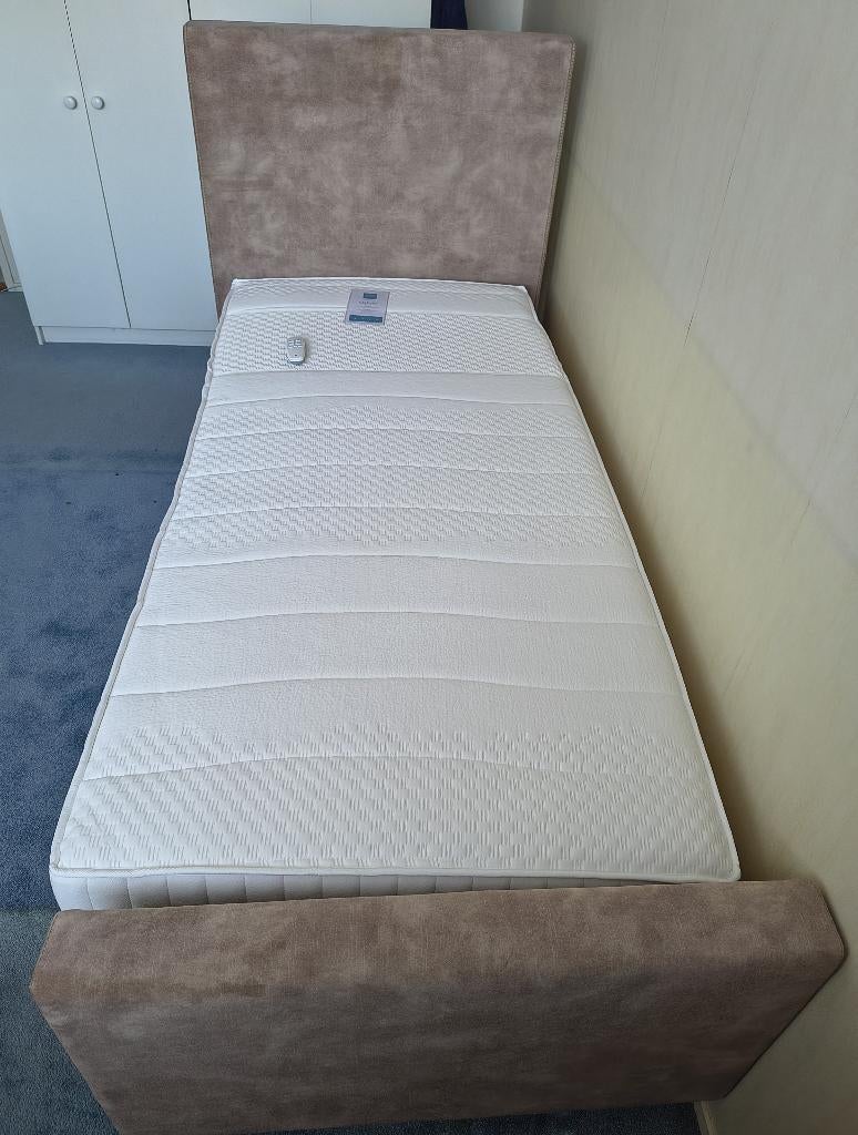 Recor Bedding boxspring elektrisch verstelbaar oxford matras, Huis en Inrichting, Slaapkamer | Boxsprings, Ophalen, 90 cm, Eenpersoons