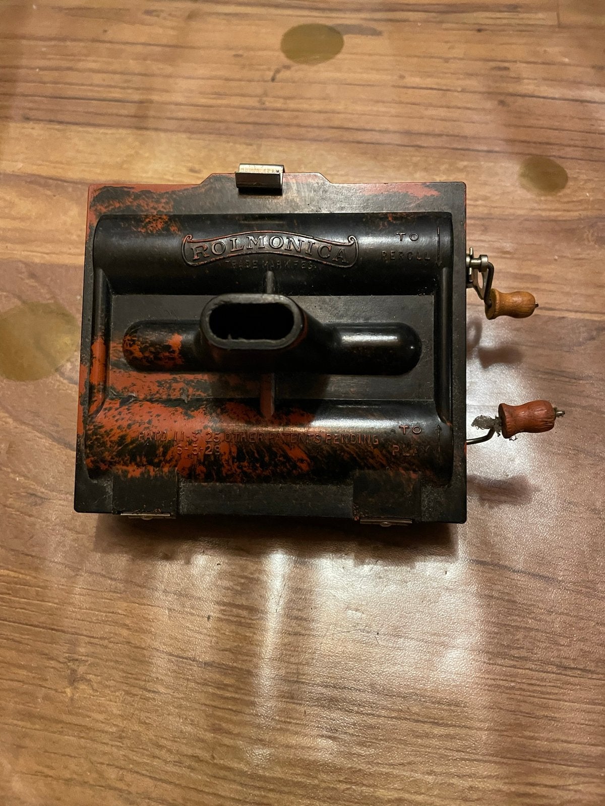 Rolmonica mondharmonica met rol, speeldoos, muziekdoos, Ophalen of Verzenden