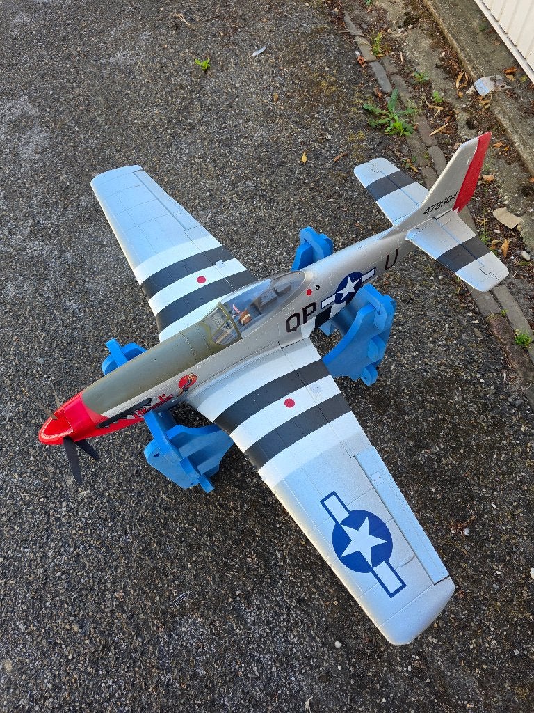 rc vliegtuig P51 Mustang, Ophalen, Gebruikt, Elektro, RTF (Ready to Fly)