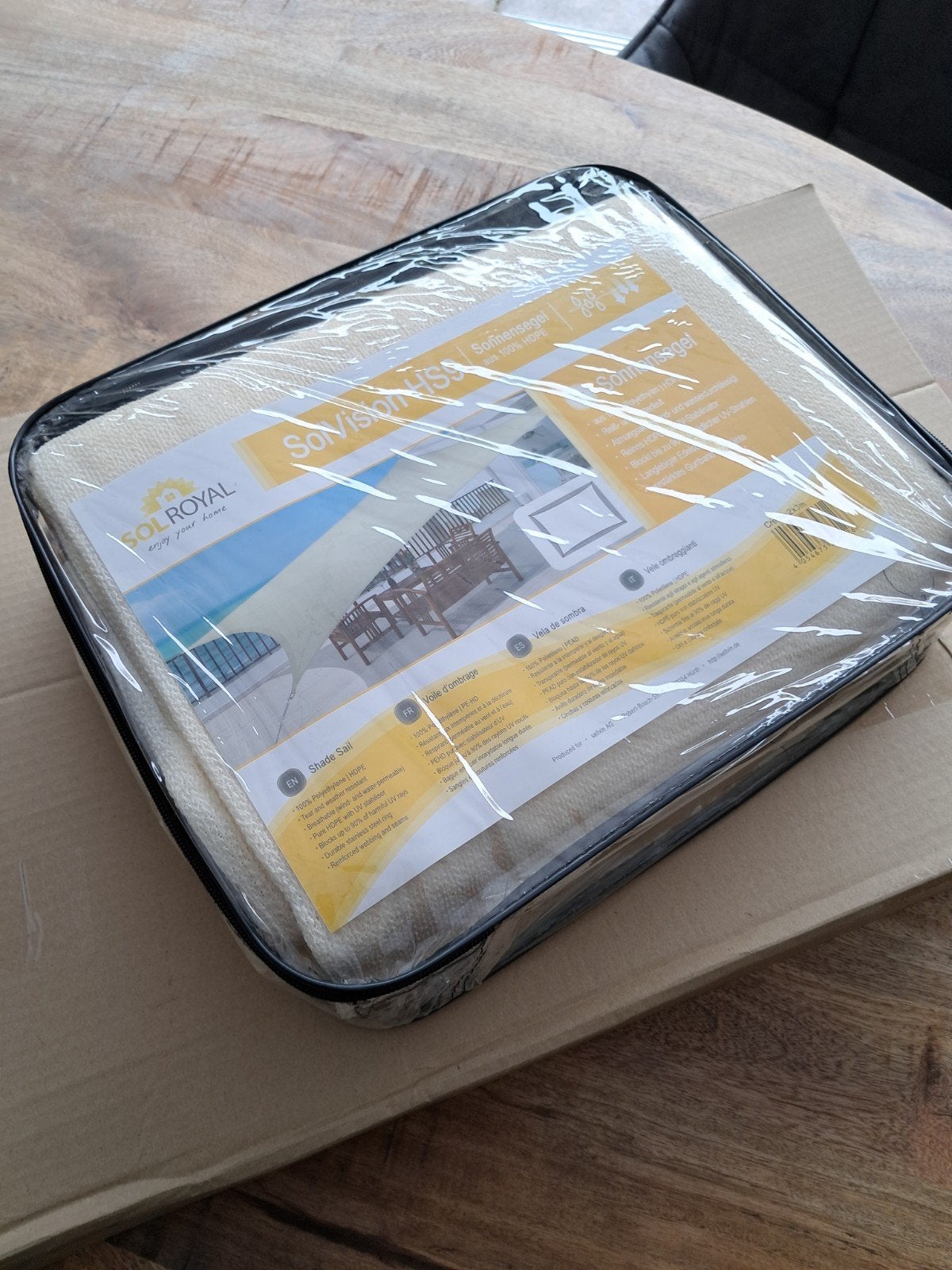 Nieuw Schaduwdoek Crème 2x3 meter - In Verpakking, Tuin en Terras, Schaduwdoeken, Ophalen of Verzenden