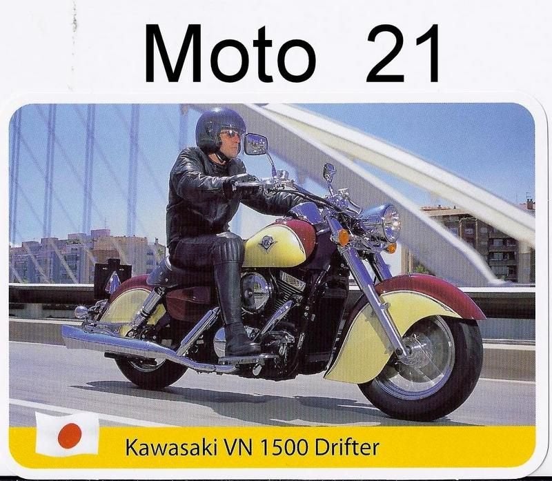 Kw21 motorkaart kawasaki vn 1500 drifter, Ophalen of Verzenden, Zo goed als nieuw, Auto's