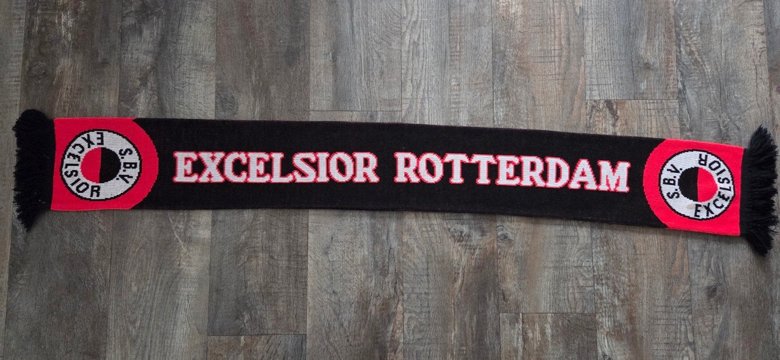 Sjaal Excelsior Rotterdam, Verzamelen, Ophalen of Verzenden, Zo goed als nieuw, Overige binnenlandse clubs, Vaantje of Sjaal