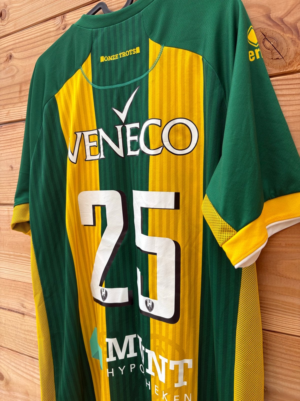 Matchworn ADO Den Haag Thuisshirt 2019-2020 #25, Sport en Fitness, Groter dan maat XL, Ophalen of Verzenden, Gebruikt, Shirt