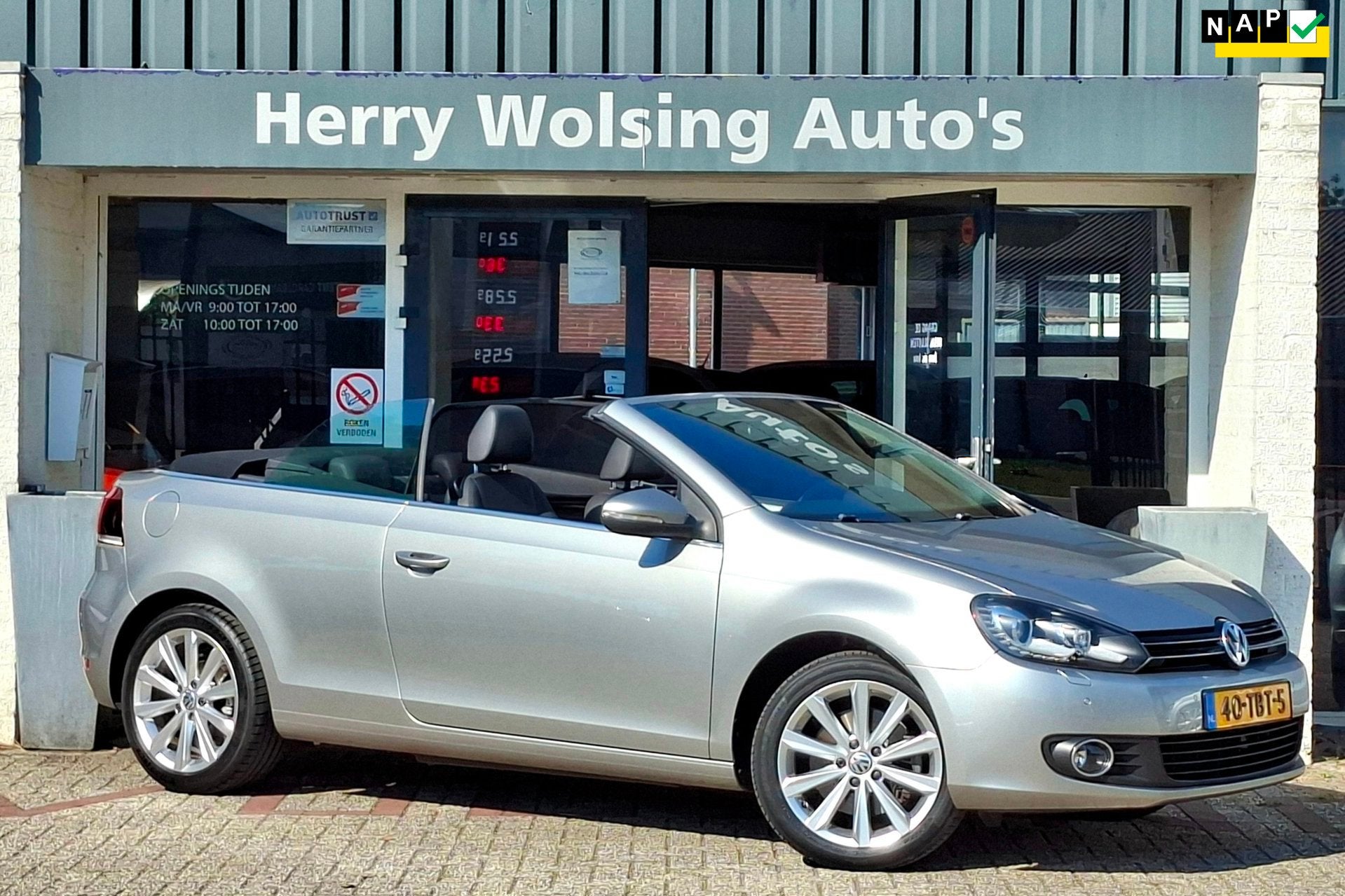 Volkswagen Golf Cabriolet 1.4 TSI Highline Dsg Autom Full Op, Euro 5, Gebruikt, Zwart, 4 cilinders