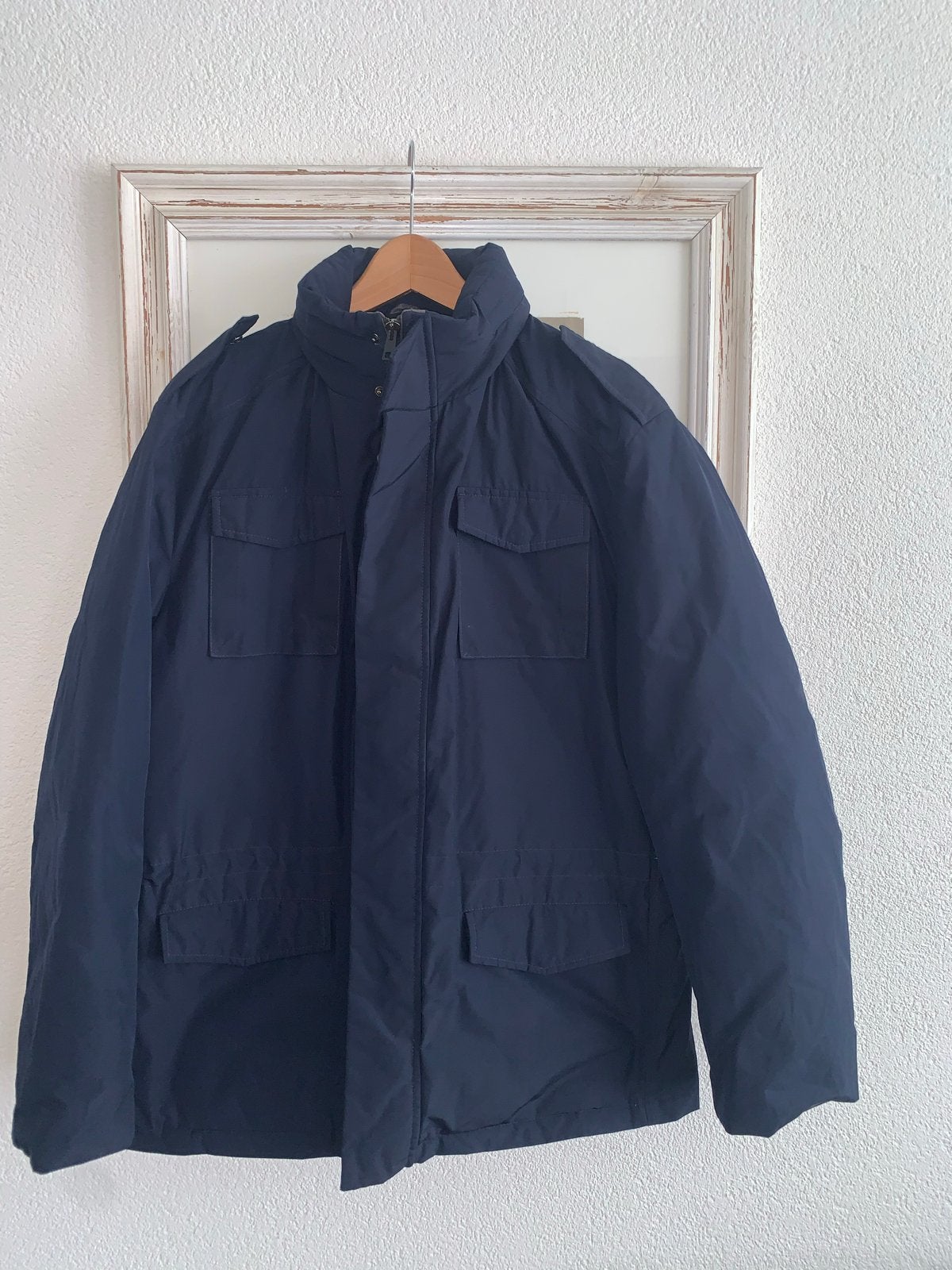 FRADI Kenit heren winterjas maat 54 nieuw staat, Ophalen of Verzenden, Zo goed als nieuw, Maat 52/54 (L), Blauw
