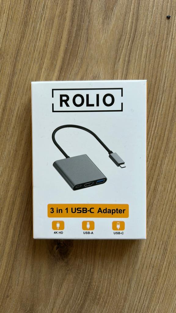 Rolio USB C naar HDMI Adapter - 3 in 1, Ophalen