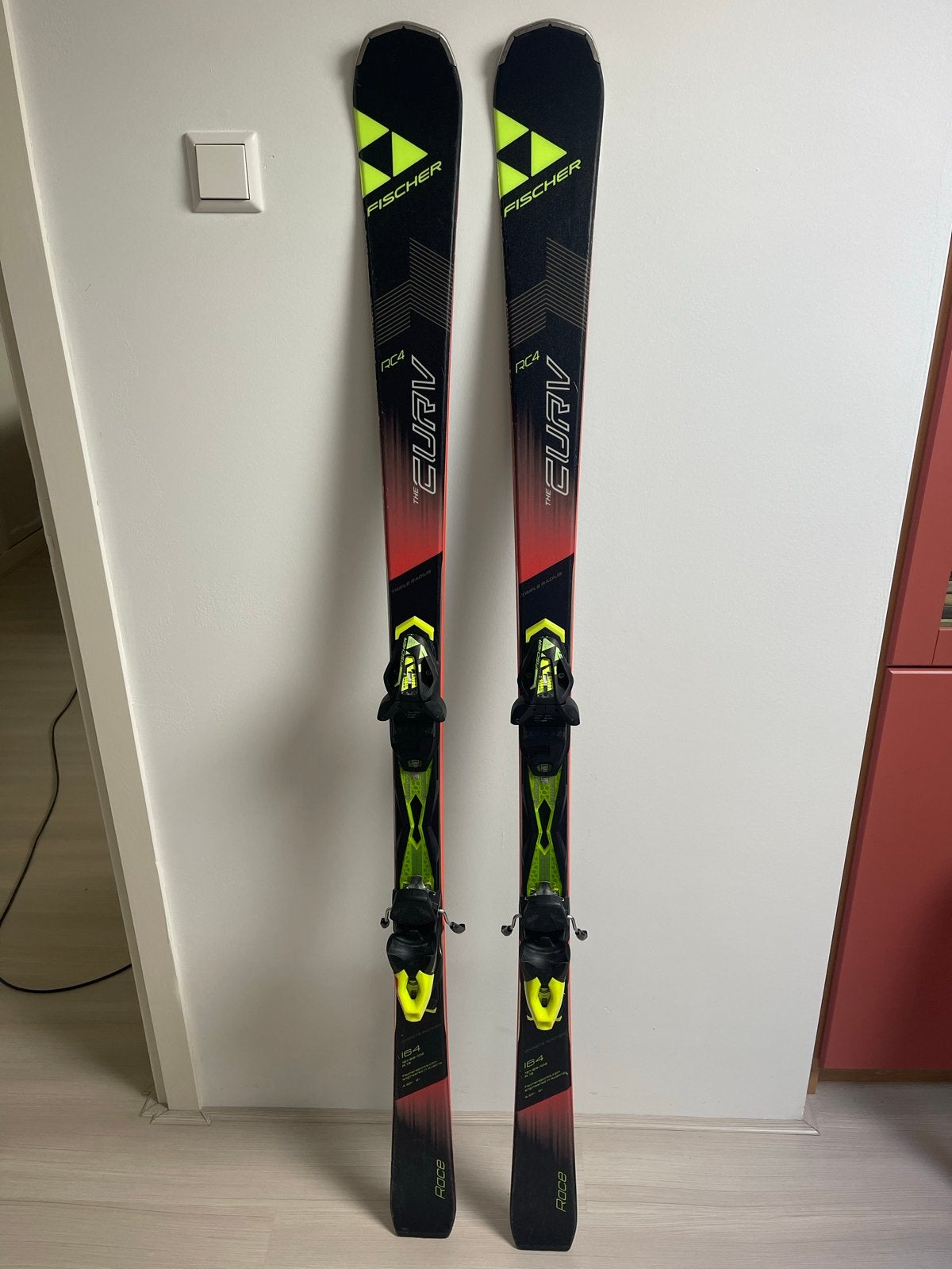 Fischer RC4 The Curv Ti ski’s 164 cm + Leki skistokken, 160 tot 180 cm, Ophalen of Verzenden, Carve, Skiën
