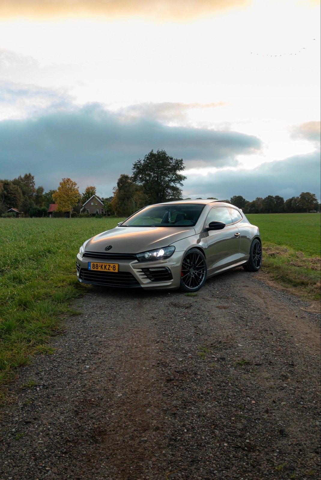 Scirocco 2008 2.0 TSI Champagnebruin, Auto's, Zwart, Overige kleuren, Particulier, Euro 4