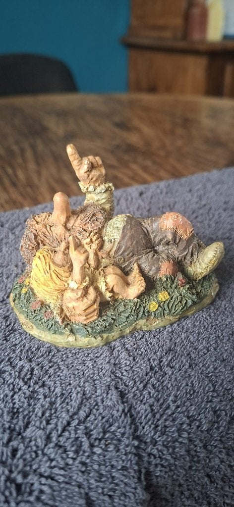 Opa en kleinkind Troll, Ophalen of Verzenden, Zo goed als nieuw, Scandinavisch, Bruin