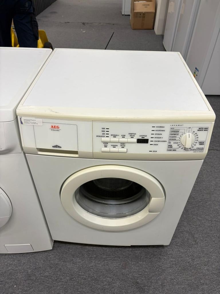 AEG wasmachine - schoon - garantie, Witgoed en Apparatuur, Wasmachines, Gebruikt, Voorlader, 6 tot 8 kg, 85 tot 90 cm, 1200 tot 1600 toeren