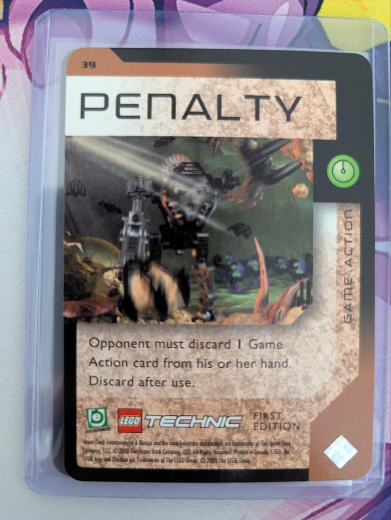 Lego Technic Bionicle Penalty Kaart - First Edition, Ophalen of Verzenden, Zo goed als nieuw, Losse kaart