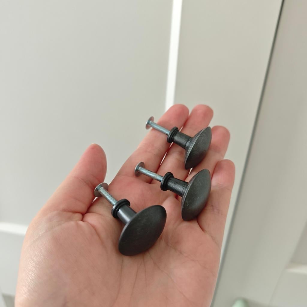 IKEA Hemnes Knopjes Zwart - Set van 3, Ophalen of Verzenden, Zo goed als nieuw, Overige materialen, Overige typen