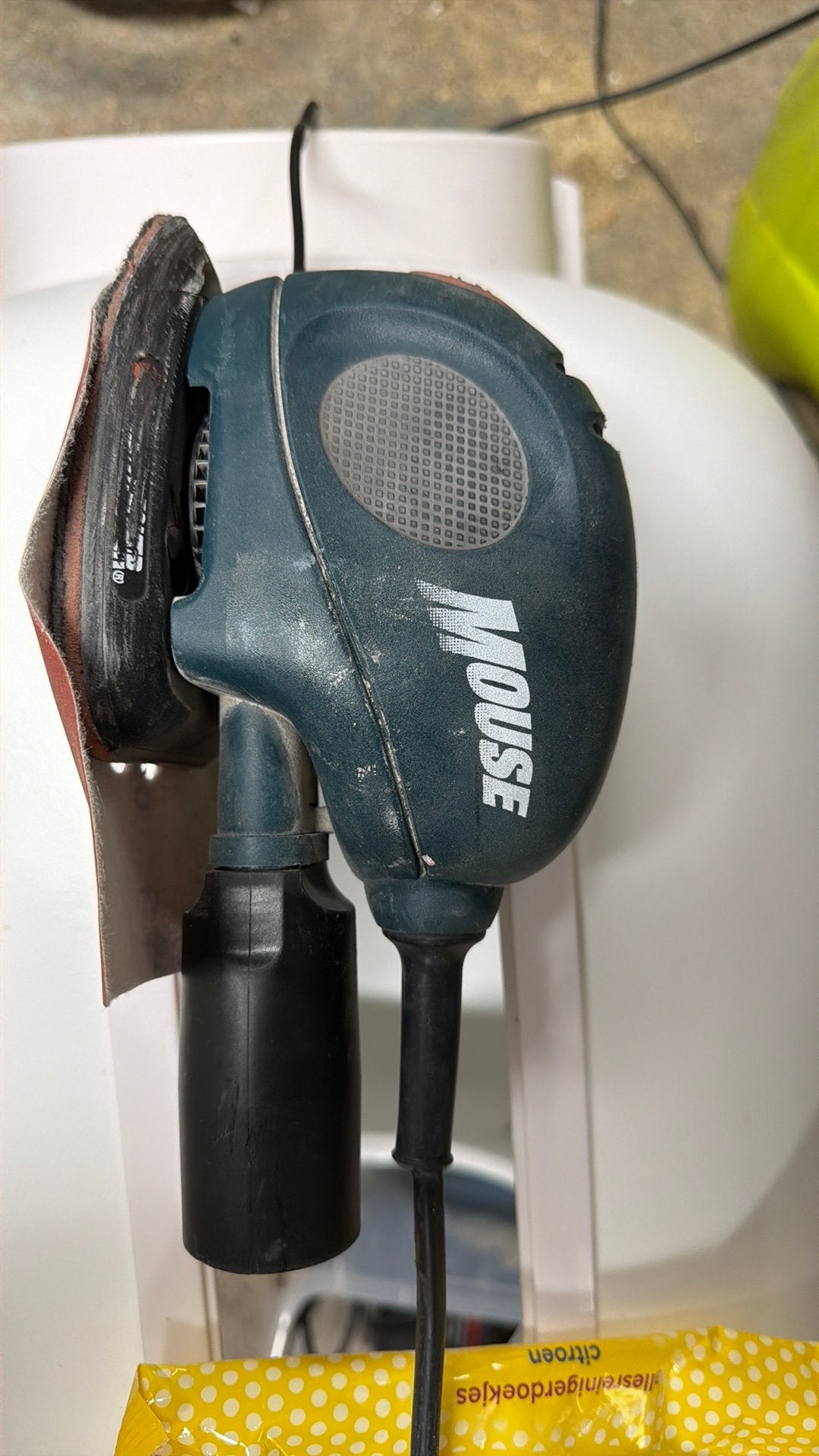 Black & Decker Mouse schuurmachine KA150K met koffer, Ophalen, Gebruikt, Minder dan 600 watt, Vlakschuurmachine