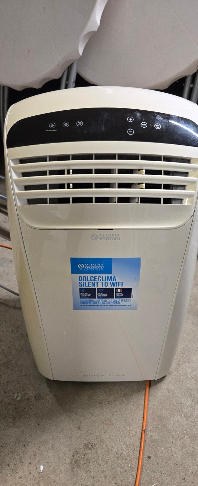 Olimpia Splendid Dolceclima Silent 10 WiFi Mobiele Airco, Ophalen, Afstandsbediening, 3 snelheden of meer, Zo goed als nieuw