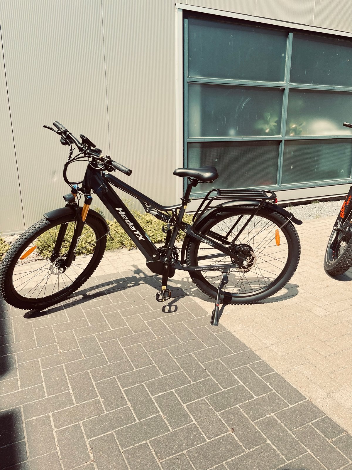 HEDD-TX E-bike met zadelvering en bagagedrager, Versnellingen, Zo goed als nieuw, Schijfrem, 53 tot 57 cm