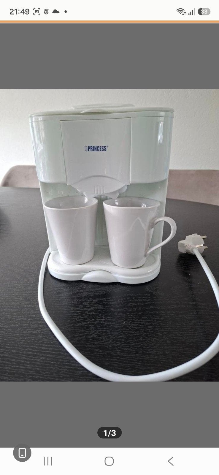 Princess Koffiezetapparaatje, Witgoed en Apparatuur, Koffiezetapparaten, Ophalen, Koffiemachine