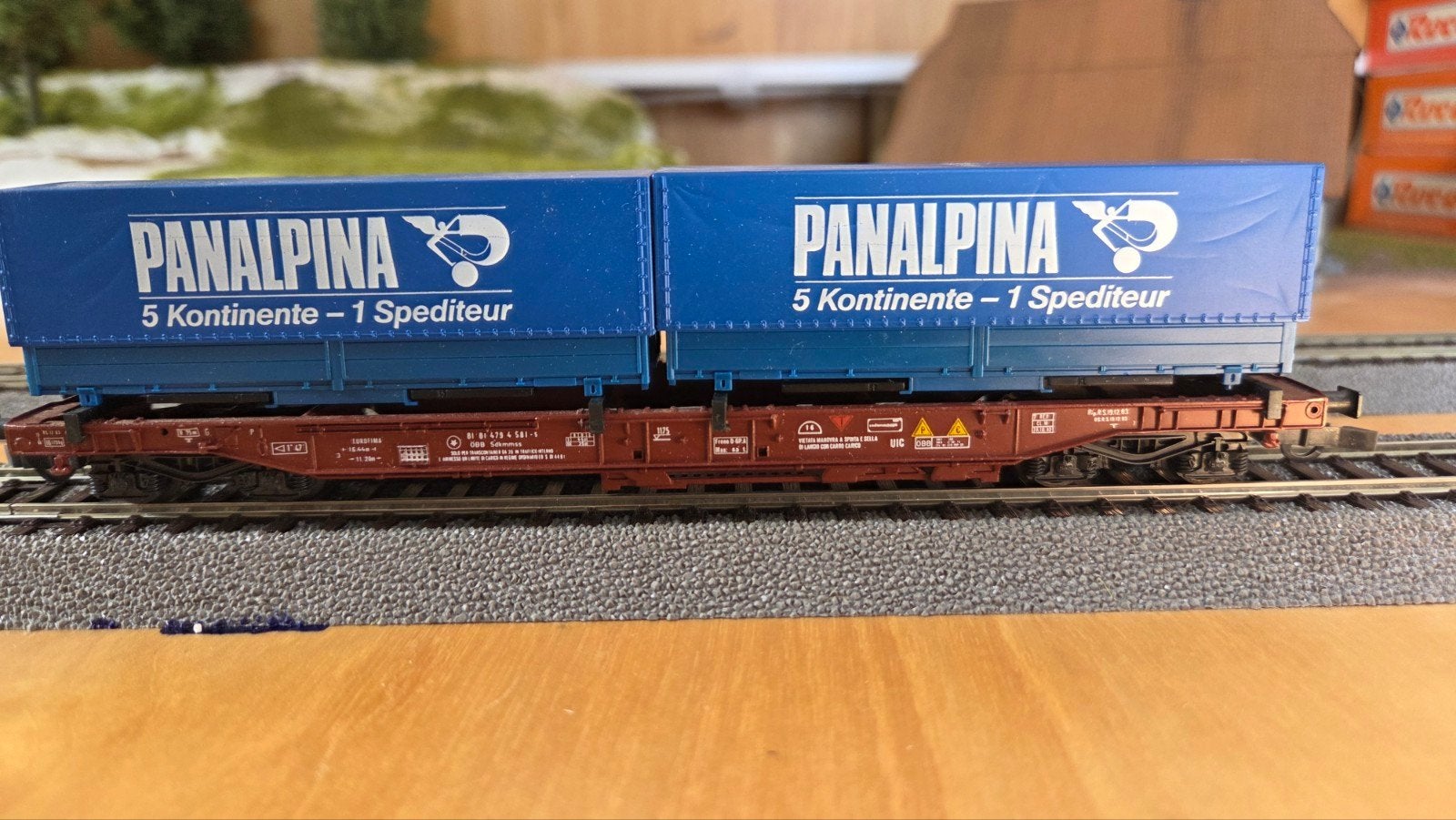 Roco ÖBB Panalpina containerwagon - H0 schaal 46361, Gelijkstroom, Ophalen of Verzenden, Roco, Nieuw