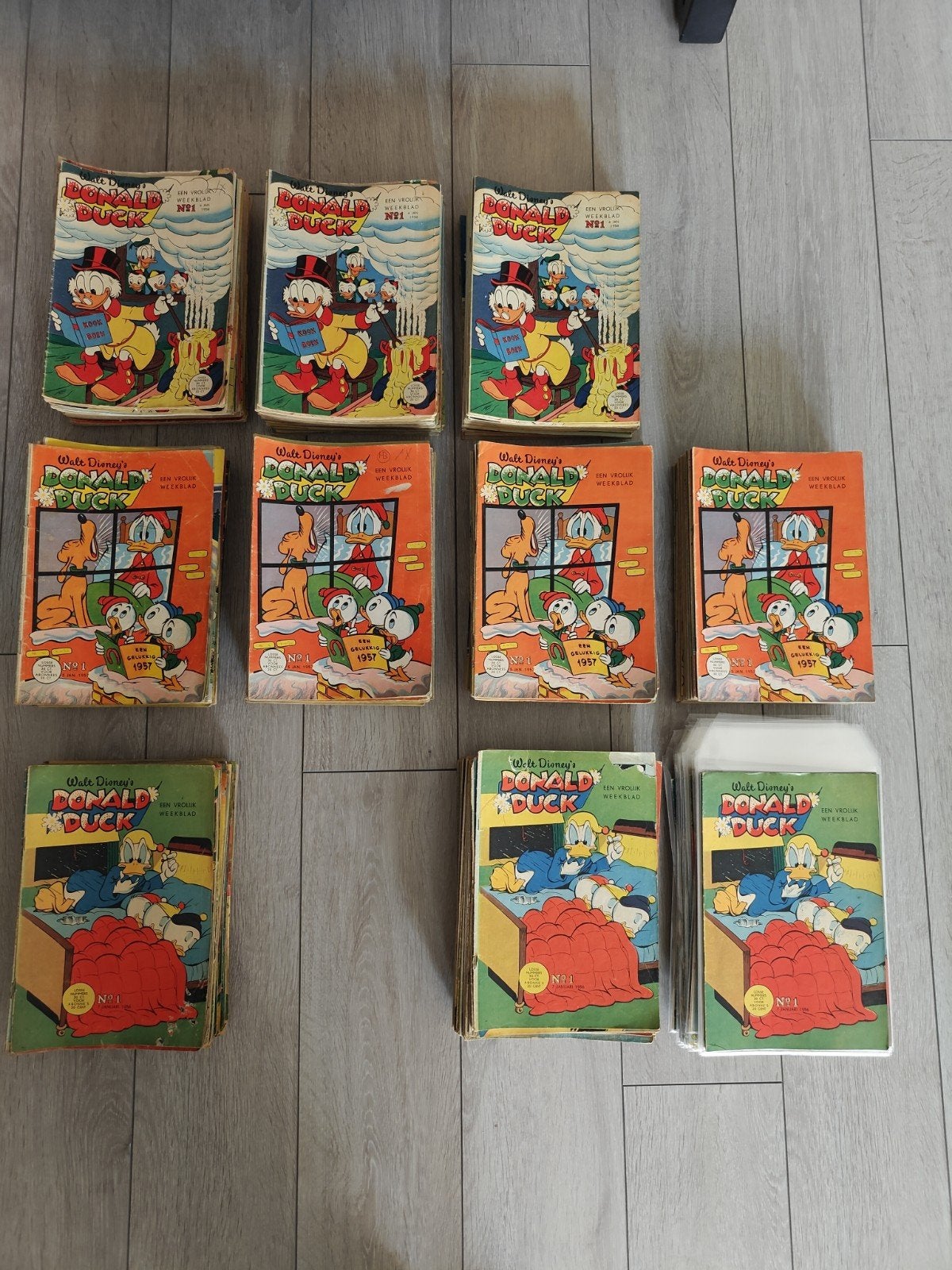 De laatste complete jaargangen Donald Duck 1956,1957,1958, Boeken, Complete serie of reeks, Ophalen of Verzenden, Gelezen, Europa