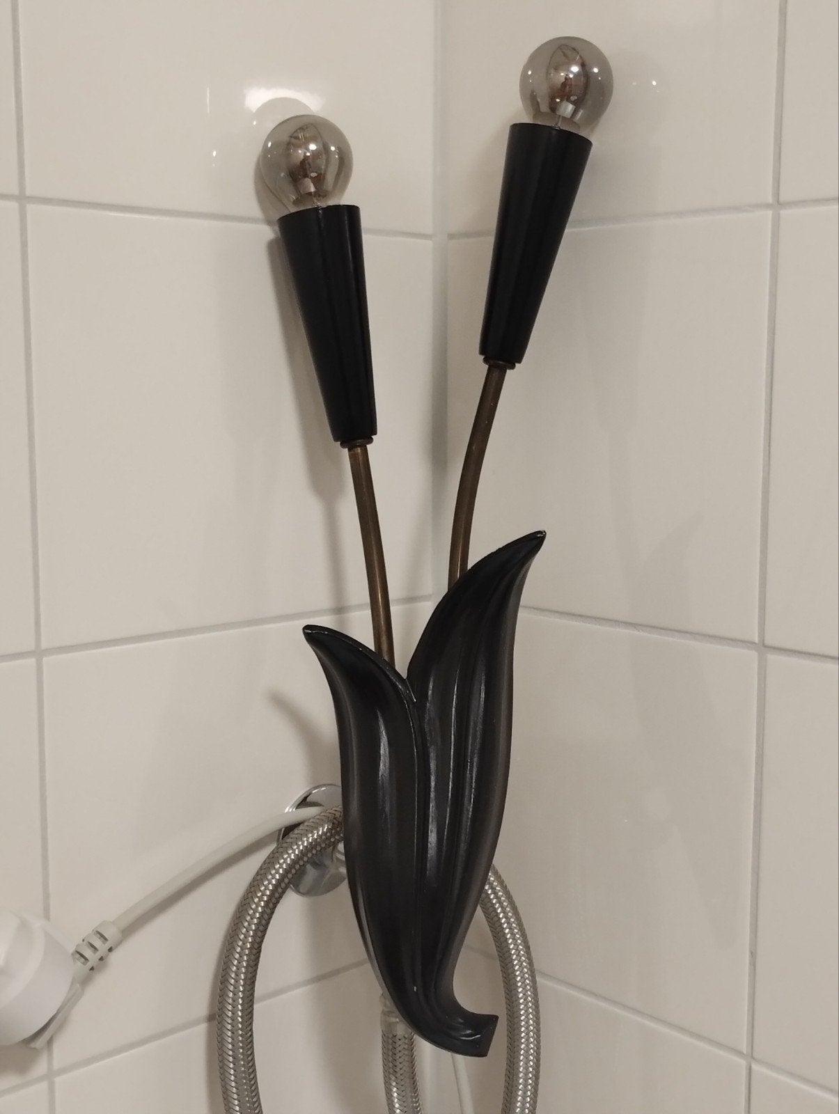 Mid century tulp wandlamp, Ophalen of Verzenden