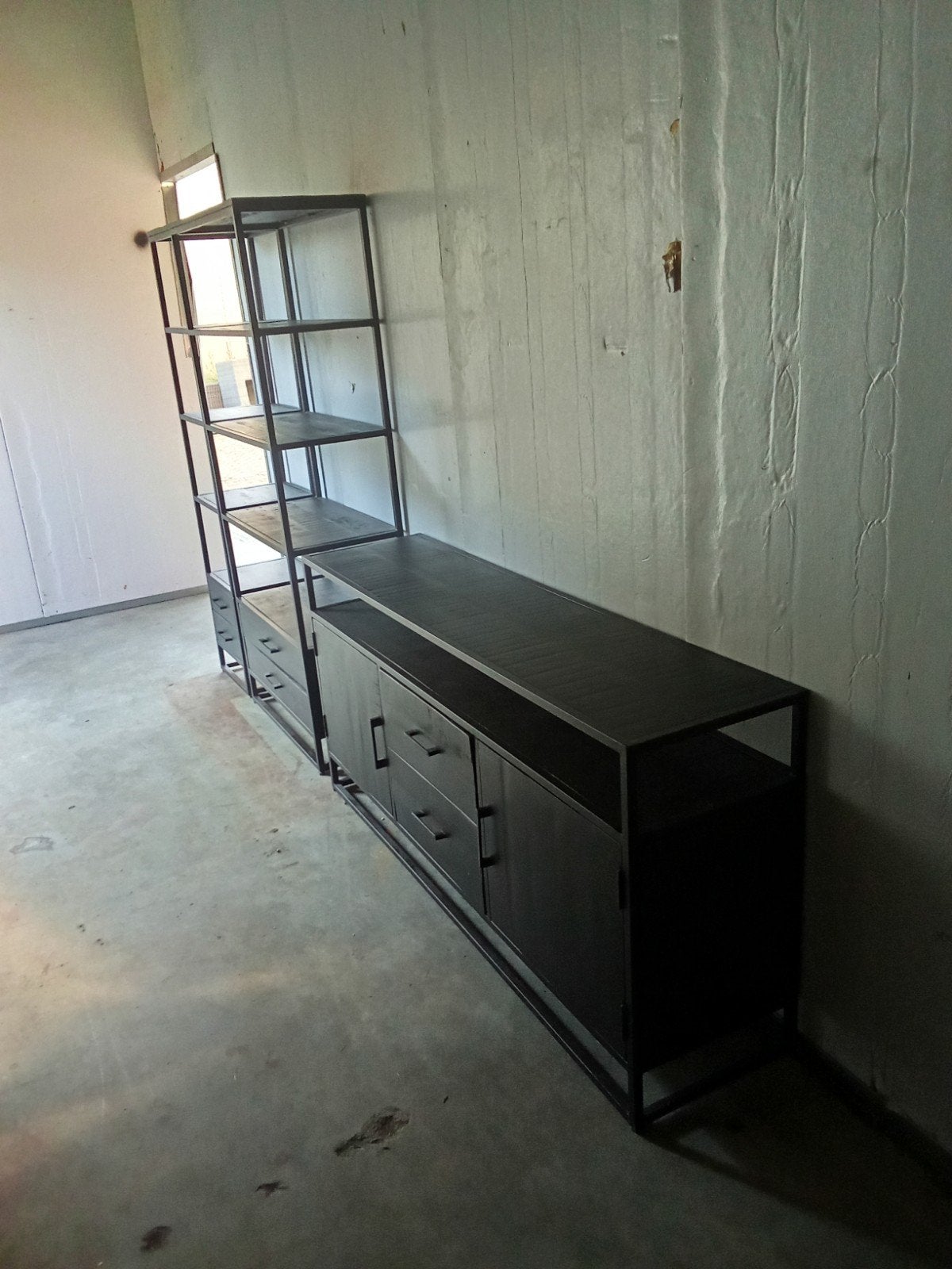 mango houten set tv meubel - boekenkast - smalle kast, Huis en Inrichting, Minder dan 55 cm, ., Ophalen of Verzenden, Zo goed als nieuw