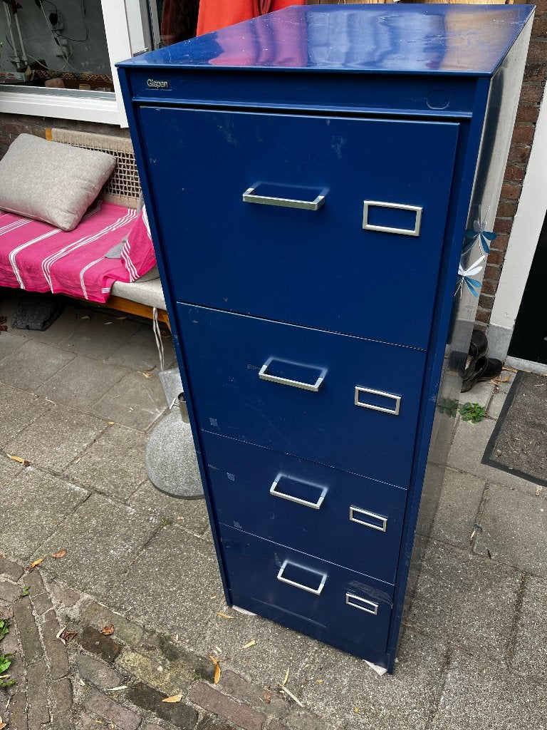 Gispen archiefkast, Huis en Inrichting, Kasten | Roldeurkasten en Archiefkasten, Ophalen, Gebruikt, 50 tot 100 cm, Metaal
