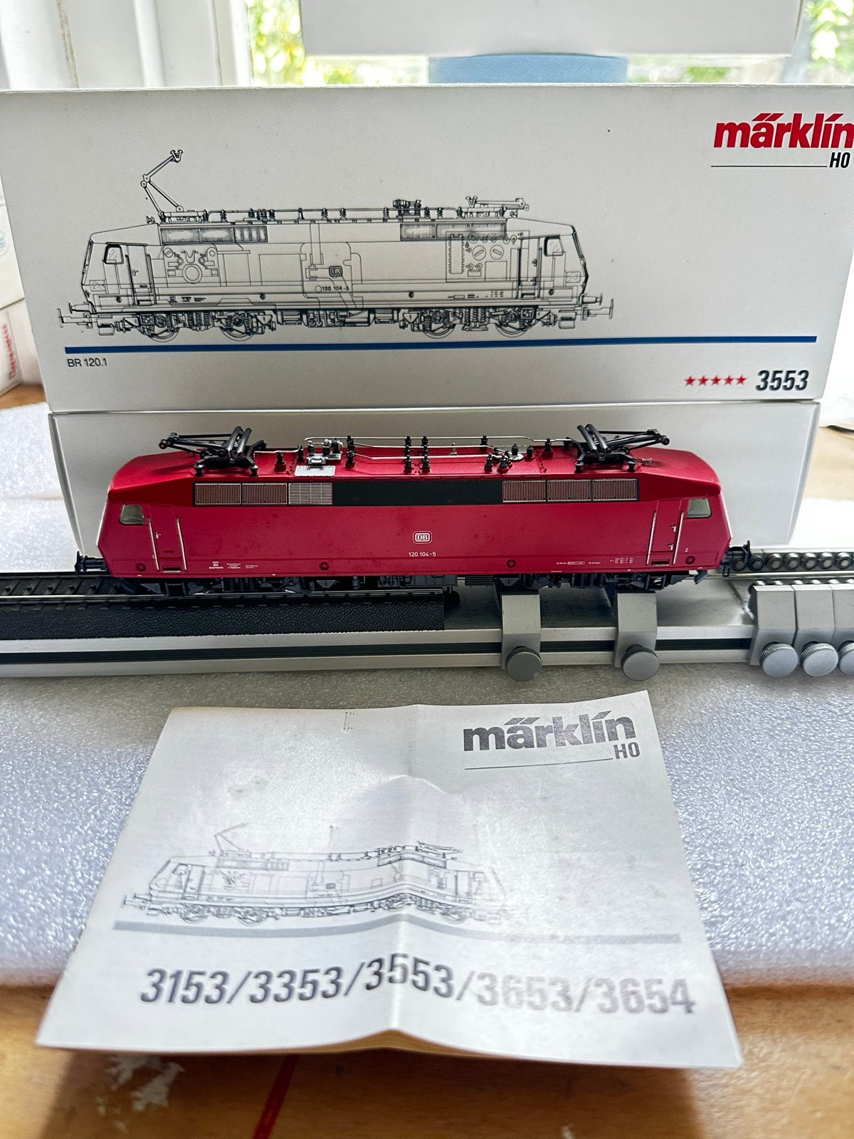 Märklin 3553 BR 120.1 Analoog - Ovp zonder inlay, Wisselstroom, Gebruikt, Locomotief, Ophalen of Verzenden