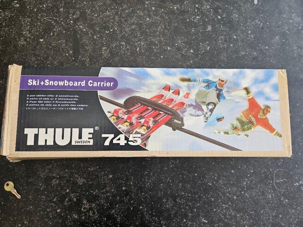 Thule SnowPro 745 ski dakdrager, Auto diversen, Dakdragers, Ophalen, Gebruikt