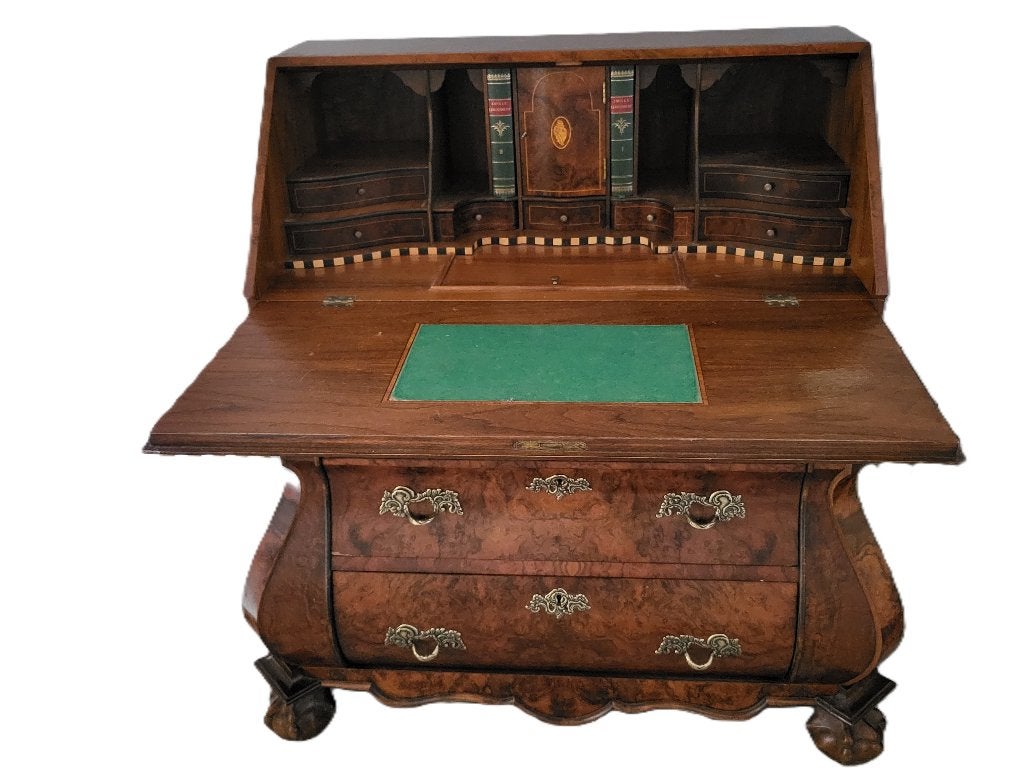 Prachtig massief Hollands klepbureau / secretaire, Ophalen, Gebruikt, Barok