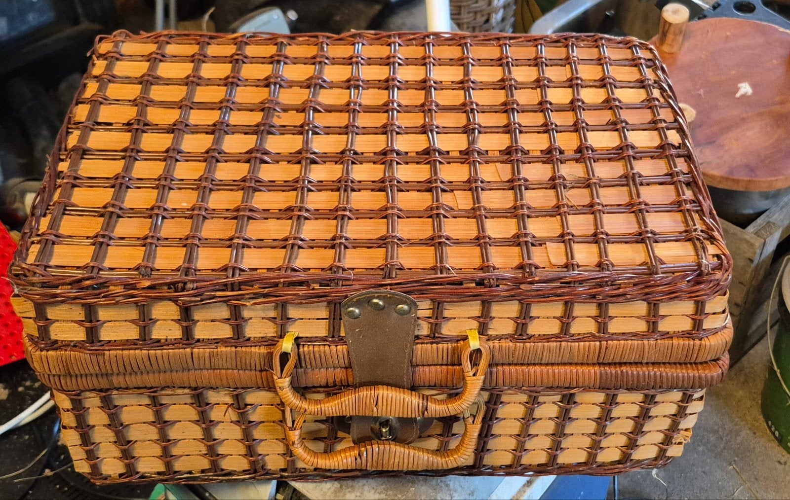 Complete picknickmand met servies en deken, Ophalen of Verzenden, Zo goed als nieuw