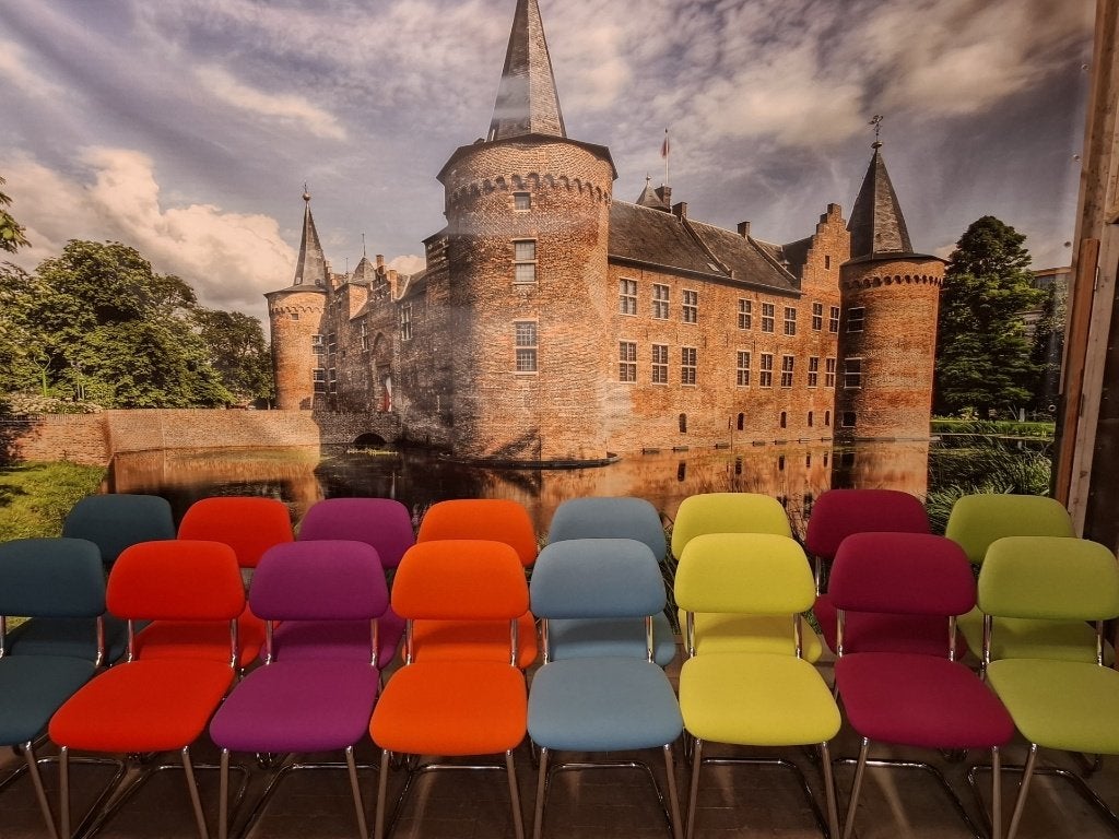 Set van vintage sledestoelen, Ophalen, Overige kleuren, Zo goed als nieuw, Gispen