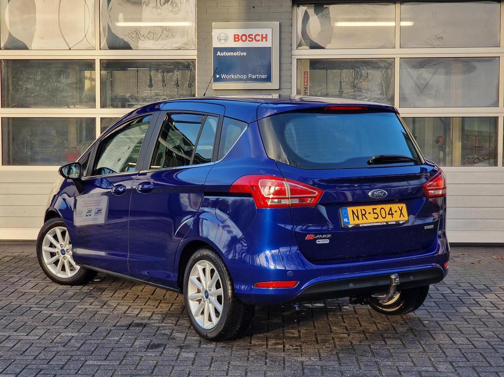 Ford B-Max 1.0 EcoBoost Titanium|Clima|Trekhaak|Cruise-contr, Auto's, Ford, Voorwielaandrijving, 101 pk, Gebruikt, Met garantie (alle)