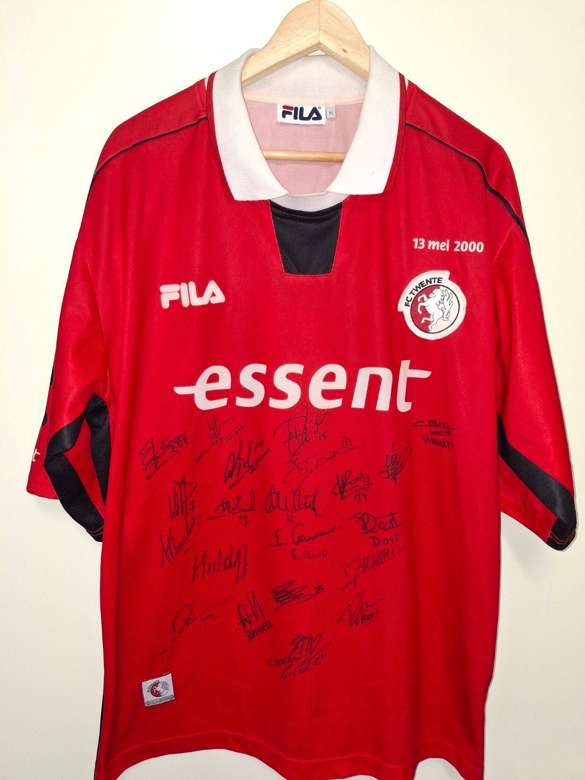 Fc Twente Match Worn Thuisshirt 2000-2001 13 mei 2000, Ophalen of Verzenden, Zo goed als nieuw, Shirt