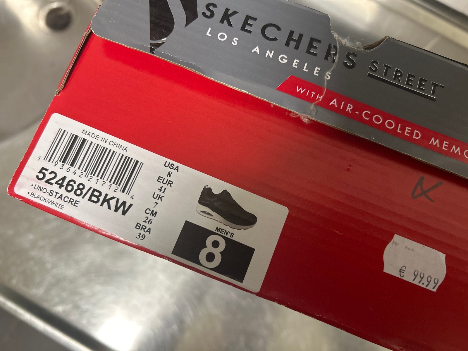 Nieuwe Skechers Street Los Angeles sneakers met memory foam, Ophalen of Verzenden, Nieuw, Zwart, Sneakers of Gympen