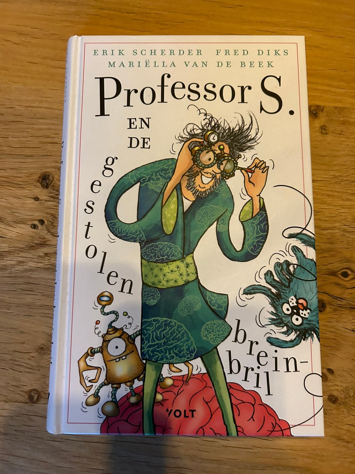 Erik Scherder - Professor S. en de gestolen breinbril, Fictie algemeen, Ophalen of Verzenden, Zo goed als nieuw, Erik Scherder; Fred Diks; Mariëlla van de Beek