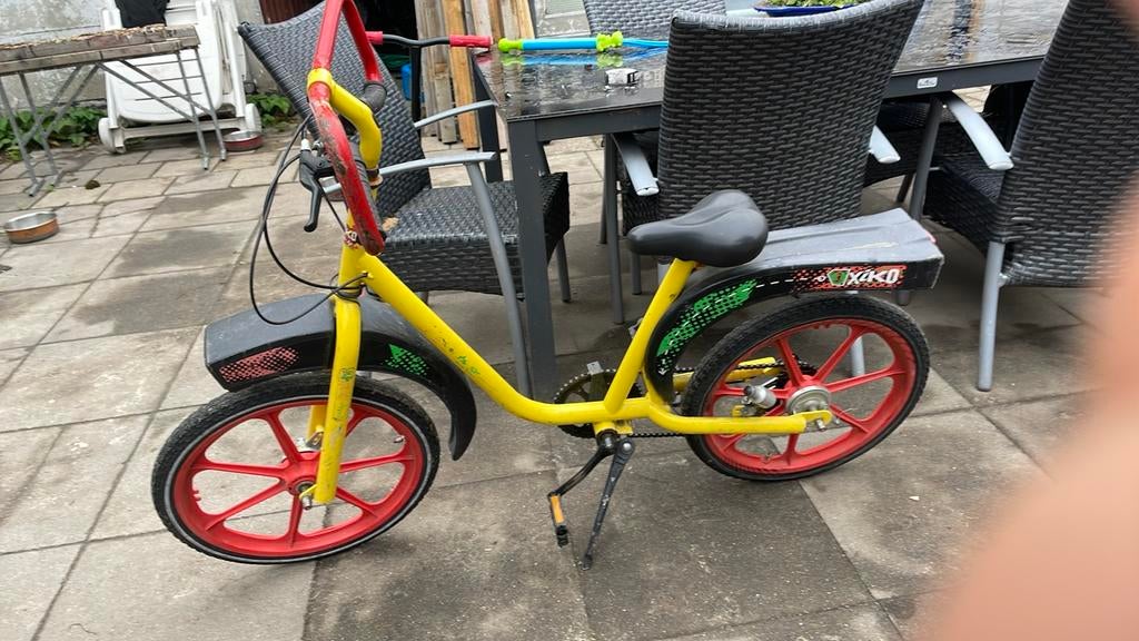 Leuke stoere fiets, Staal, Ophalen of Verzenden, Trommelrem, 16 tot 20 inch