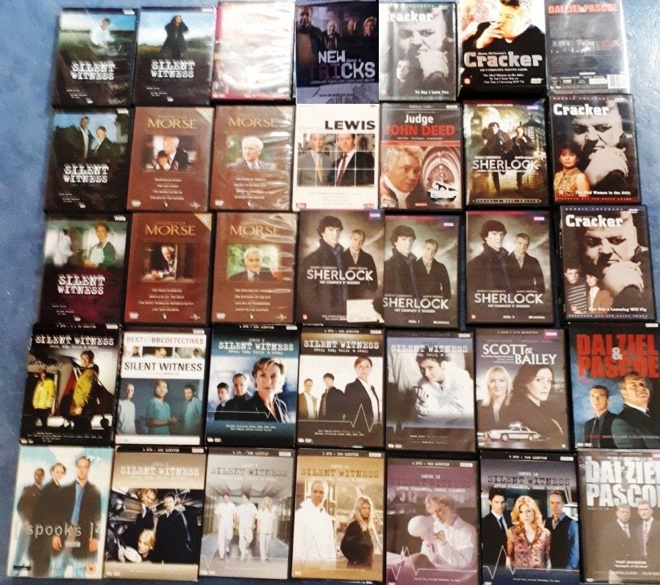 30x Silent Witness, Dalziel, TrialRetribution,Frost, Sherloc, Engels, Misdaad, Nederlands, Ophalen of Verzenden