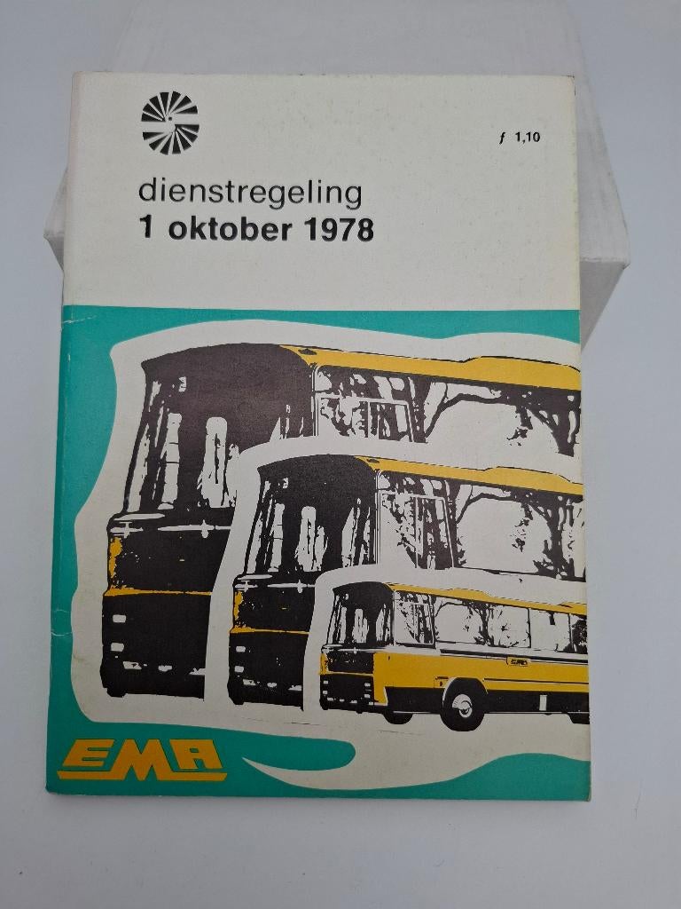 busboekje EMA 1978, Verzenden, Gebruikt, Bus of Metro, Boek of Tijdschrift