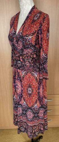 Monsoon jurk maat 36 [nr3][v], Kleding | Dames, Ophalen of Verzenden, Zo goed als nieuw, Maat 36 (S), Rood