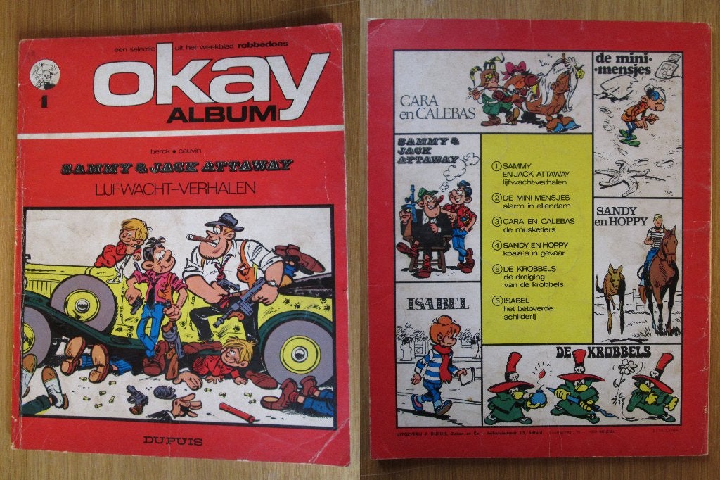 OKAY 1 - Lijfwachten verhalen (SC), Eén stripboek, Ophalen of Verzenden, Gelezen, Berck