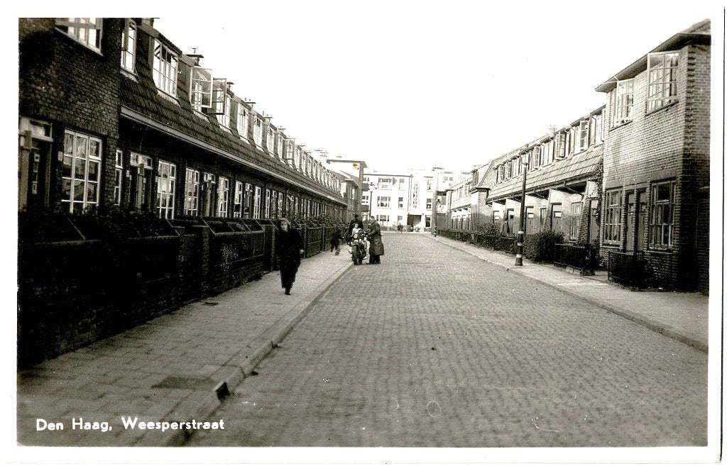 Den Haag 160, Weesperstraat, ongelopen, richtprijs 5,==, Verzenden, 1940 tot 1960, Ongelopen, Zuid-Holland