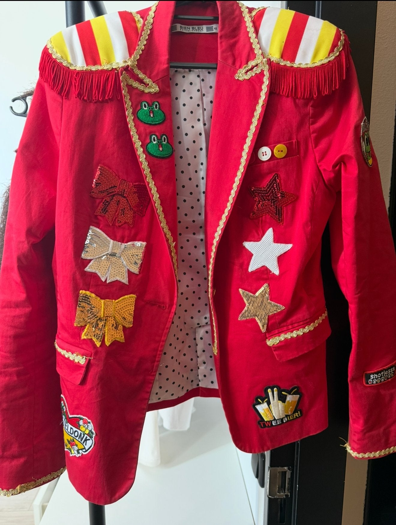 Oeteldonk jas XS/S - Carnavalsjas, Ophalen, Overige typen, Maat 34 (XS) of kleiner, Gedragen