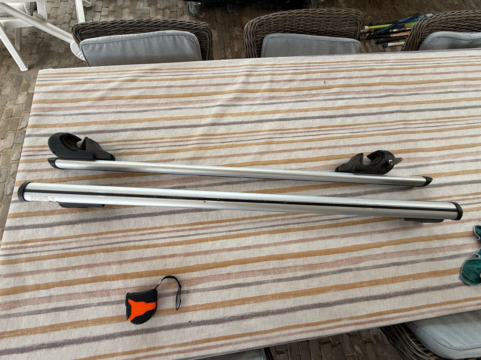 Movecare Snepp Alu dakdragers - 120 cm aluminium universele, Ophalen, Gebruikt